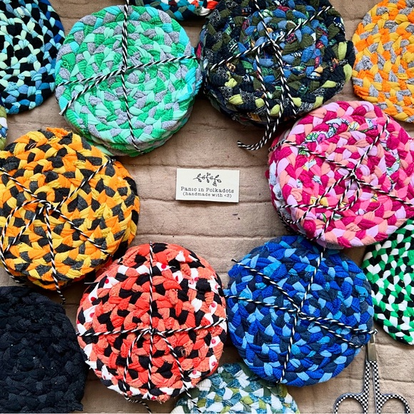 Set of Six Braided Coasters - Picture 9 of 13